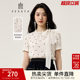FEXATA Figus 2025 summer new product French design bow tied polka dot short-sleeved shirt for women