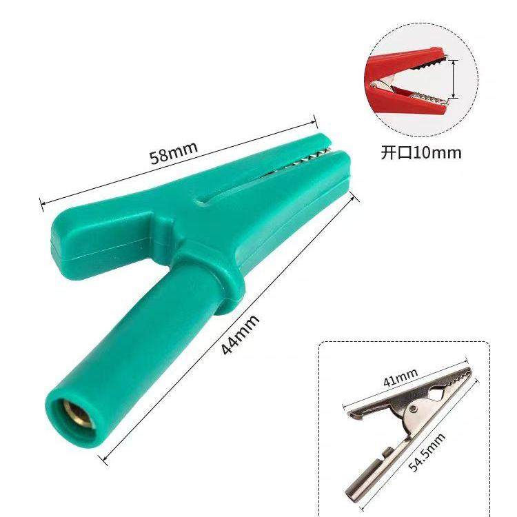 10A/20A pure copper 10mm all-inclusive crocodile clip rotation 6mm open ...