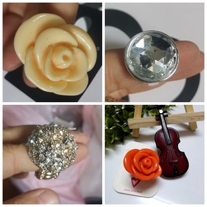 Couple popular jewelry European and American ring rings fashion jewelry new spot flowers light luxury niche
