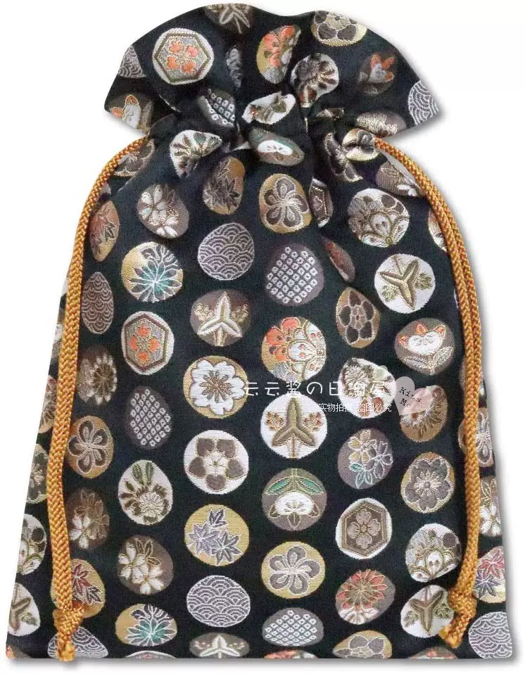 日本代购御朱印帳袋西阵织金襴手作巾着袋日式和风