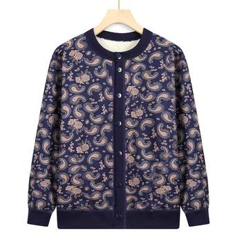 
Chinese style mother printed short jacket