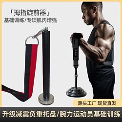 Thumb Pronation with Wrist Strength Handle for Arm Wrestling, Specialized Strength Training, Hammer-Style Bicep Curl, Circular Muscle Pronation Dumbbell Tray