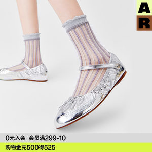 
AR socks women's mid-calf socks spring and summer thin breathable lace crystal socks glass gold and silver stockings autumn and winter