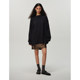 ECHOADE's classic continuation of the exquisite round neck, Oversized dropped shoulders, large profile embroidered long-sleeved T-shirt