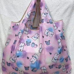 Cartoon Grocery Shopping Eco-Friendly Bag, Portable Foldable Shopping Bag, Large Capacity Tote Bag, Shoulder Storage Bag, Mommy Bag