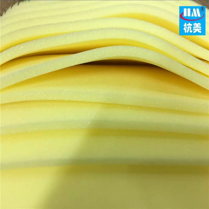 Miếng bọt biển mềm màu vàng mật độ thấp HM / Hangmei để hút nước, túi mềm hút dầu đặc biệt chứa đầy miếng bọt biển mềm dày