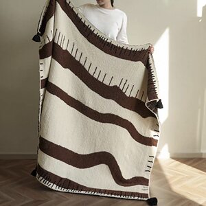 
Class A Maillard Medieval Art Blanket Sofa Throw Office Nap Blanket Half-edge Velvet Nap Blanket Phi Blanket