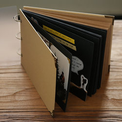 Kraft Paper Photo Album DIY Handmade Commemorative Album Gift LAOSHU Couple's Large Polaroid-Style Graduation Photo Album
