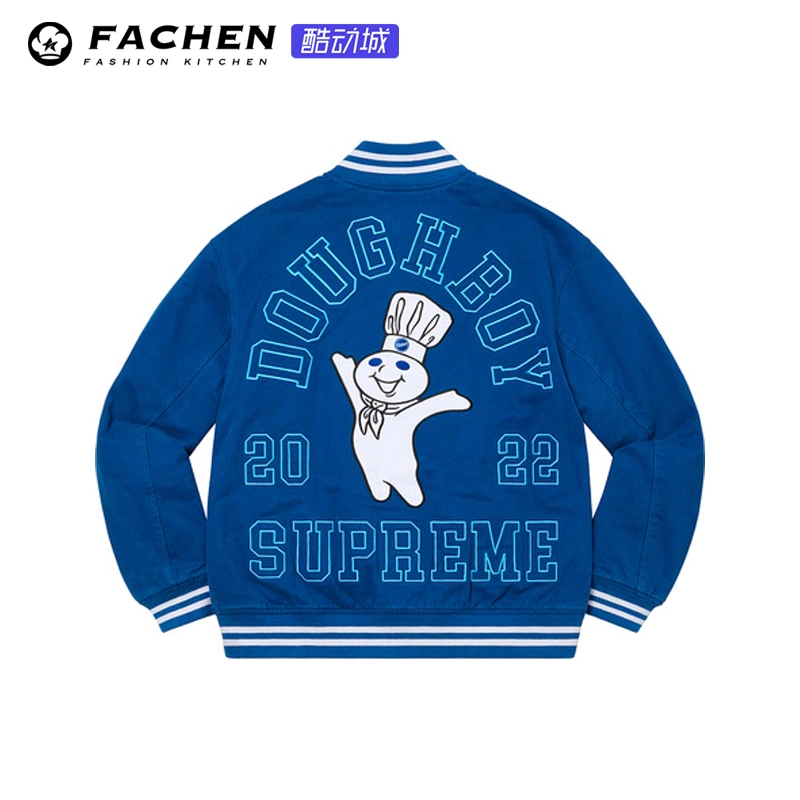 Supreme M&N Doughboy Twill Varsity Jacket 面团宝宝棒球夹克-Taobao