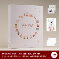 Original Newborn Baby Growth Manual and Commemorative Album for 0-3 Years Old, DIY Kidsren's Photo Album Record Book, Baby Gift
