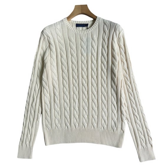Niu Niujia Spring and Autumn New Cotton Retro Twist Men and Women's Same Long Sleeve Pullover Sweater 8443