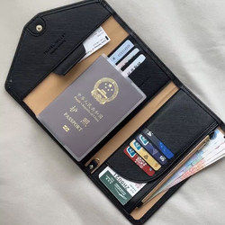 Passport Holder, Wallet, Card Holder, All-In-One Multi-Functional Long Style for Men and Women, Travel Abroad, Boarding Documents, Passport Storage Bag