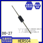 Mới HER504 504 cắm trực tiếp DO-27 gói 5A 400V phục hồi nhanh diode chỉnh lưu