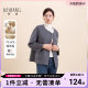 Keshang round neck double-sided wool coat for women short 2024 winter new wool coat looks tall and small
