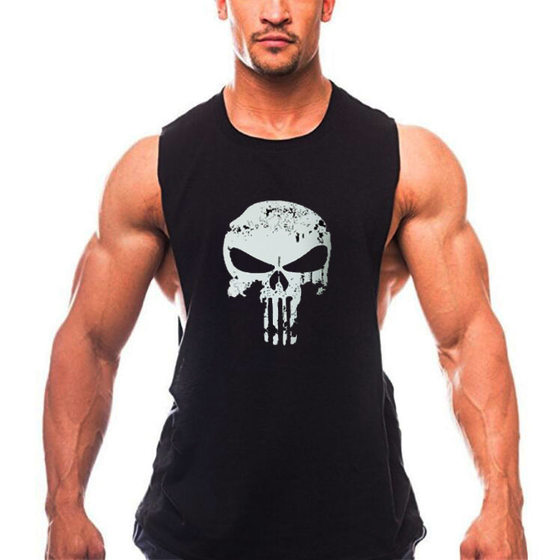 
Men's fitness vest waistcoat summer open deep bodybuilding hurdles wide back thin breathable sweat-absorbent sports training clothes