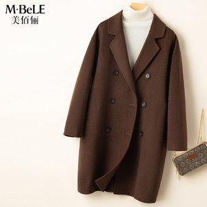[Year-end special offer 238 yuan] Double-sided woolen mid-length wool coat for women winter small fur coat