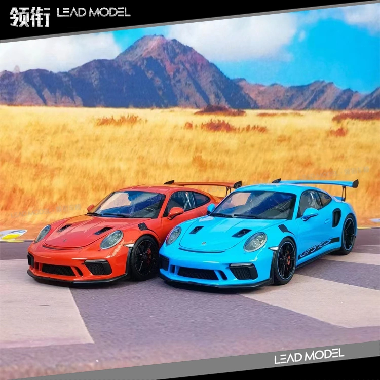 出貨-2019 911 GT3 RS 橘色藍色GTautos 1/18 合金開門跑車模型-Taobao