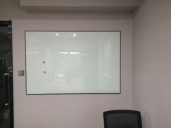 Limited to Wuxi, Suitable for Conference Rooms, Office, and Home Use, Aluminum Frame Tempered Magnetic Explosion-Proof Glass Whiteboard, Conference Writing Board, Writing Board