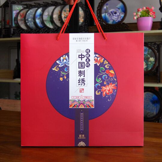 蘇州刺繍 両面スクリーン - 中国の手作り工芸品