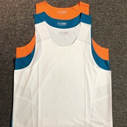 Vest-Style Sports T-Shirt, Quick-Drying Marathon Racing Vest, Seamless Taped Running Top, Lightweight Summer Fitness Shirt, Breathable