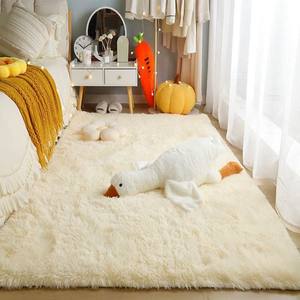
Bedroom silk wool carpet thickened cream style girl's bedside blanket plush stain-resistant ins style large area full floor mat