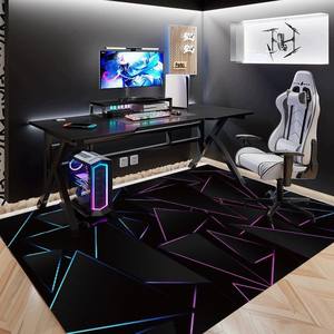 
E-sports room carpet, boy's bedroom, silicone anti-slip study room, stain-resistant mat, computer chair swivel chair special