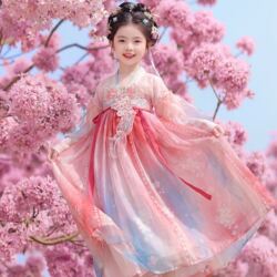 Han Dynasty-Style Girls' Spring Clothing 2026 New Classy Kidsren's Classy Fairy-Like Chinese Style Princess Dress Little Girl's Ancient Costume Dress