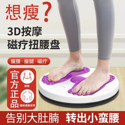 Magnetic Waist Twisting Turntable, Weight Loss Tool, Waist Twisting Disc, Fitness Equipment, Home Silent Lazy Exercise, Massage, Slim Waist