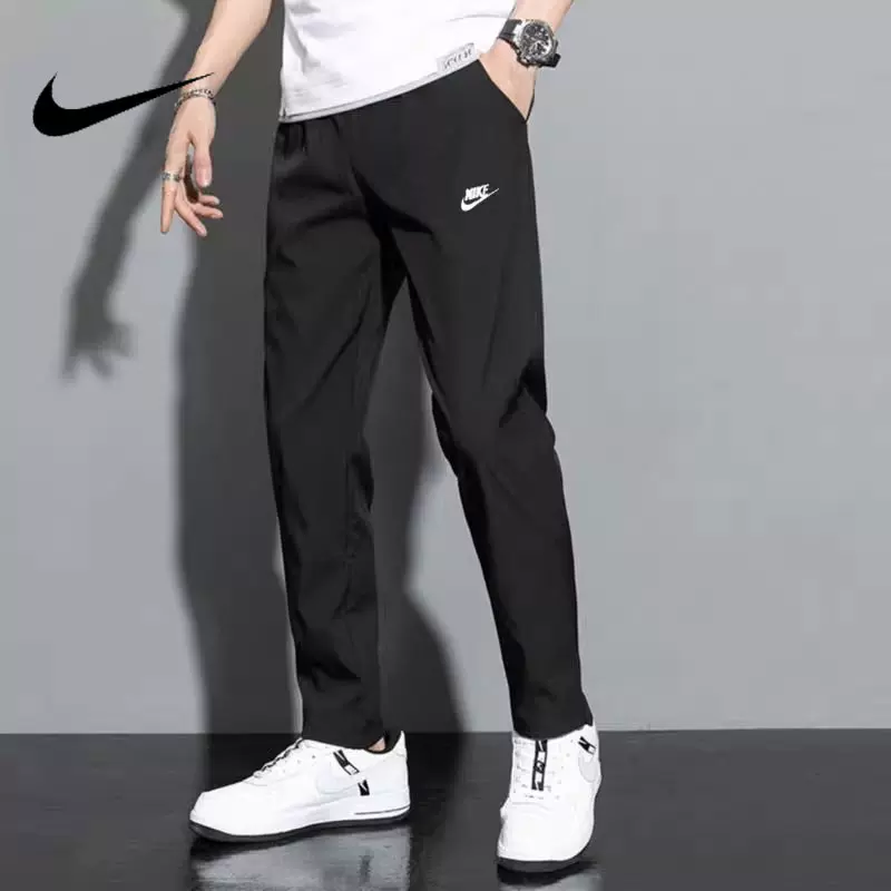 Nike耐克男褲2024春季新款休閒窄腳褲梭織運動休閒長褲DQ4746-010-Taobao