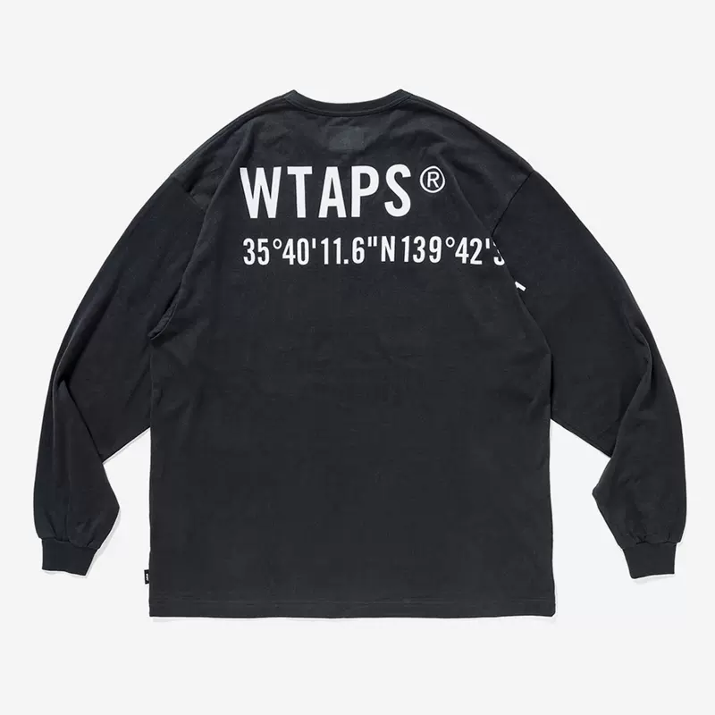 四季出品现货WTAPS GPS LS COTTON经纬度运动休闲长袖T恤男21AW-Taobao