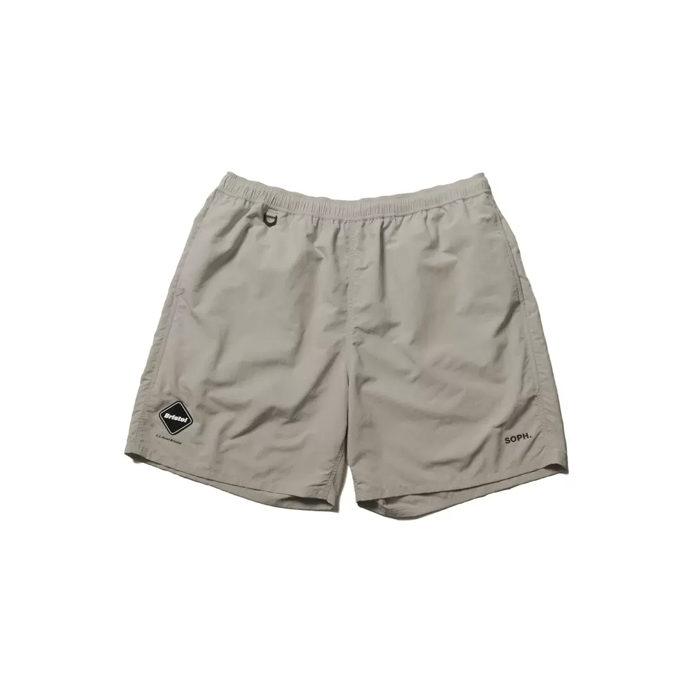 DESCENDANT - DOCK SATIN SHORTS / OFF WHITE | Stripe Online Store