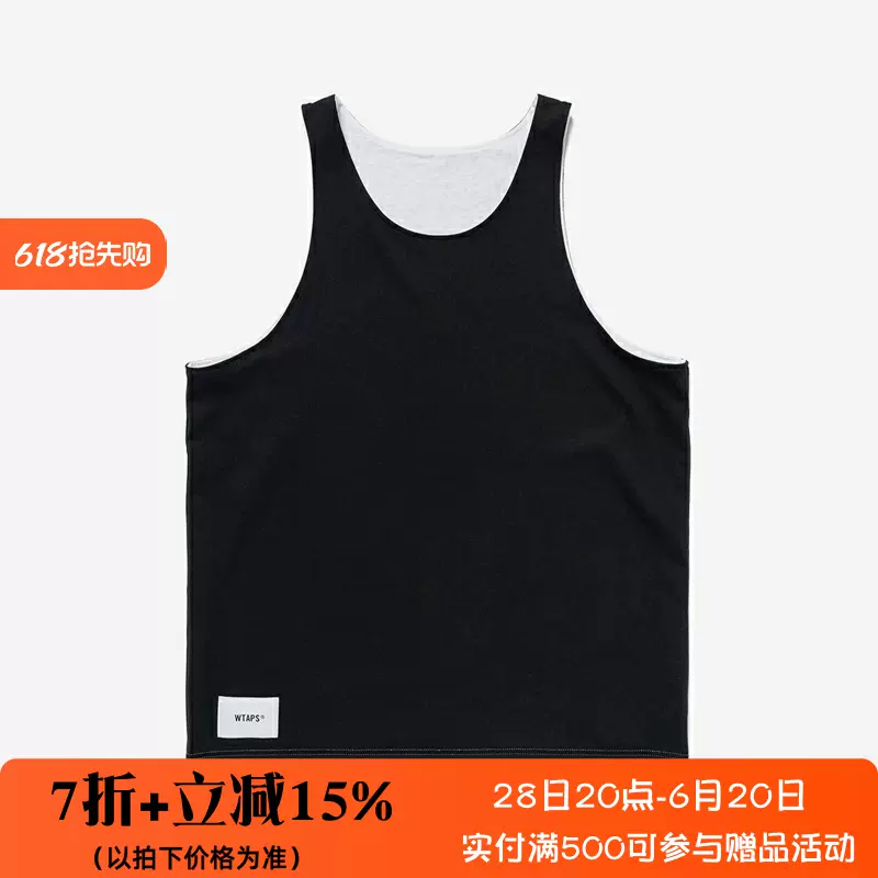 四季出品现货WTAPS AII TANK TOP CTPL SIGN刺绣双面打底背心24SS