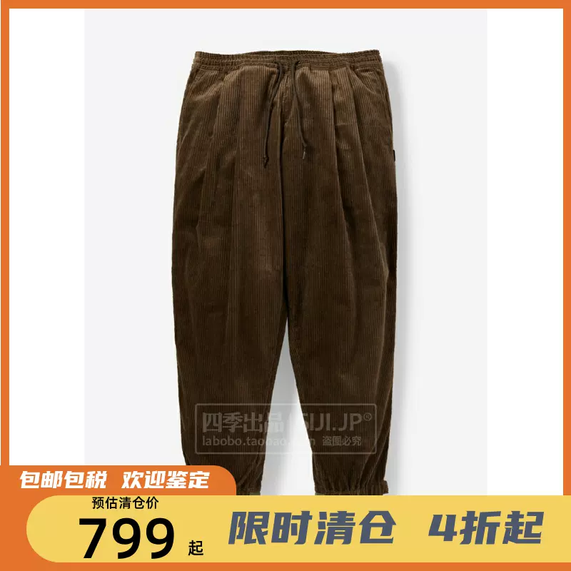 四季出品现货NEIGHBORHOOD CORD BAGGY C-PT 灯芯绒休闲裤20AW-Taobao