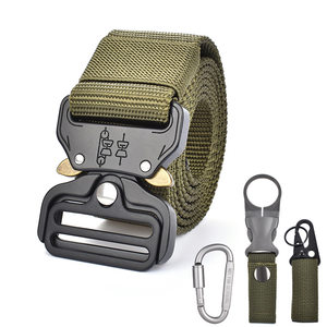 
Set of Cobra Tactical Belt Men's Multi-function Military Fan Outdoor Special Forces Black Hawk Training Nylon Belt