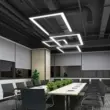 Đèn chùm hình chữ nhật văn phòng dẫn dải ánh sáng phòng hội nghị tối giản hiện đại ánh sáng hội trường chiếu sáng văn phòng phong cách công nghiệp 	mua găng tay bida ở đâu	 Bi-a