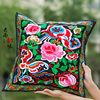 Yunnan ethnic pillow cushion sofa office waist pillow bedside back cushion embroidery flower pillowcase without core
