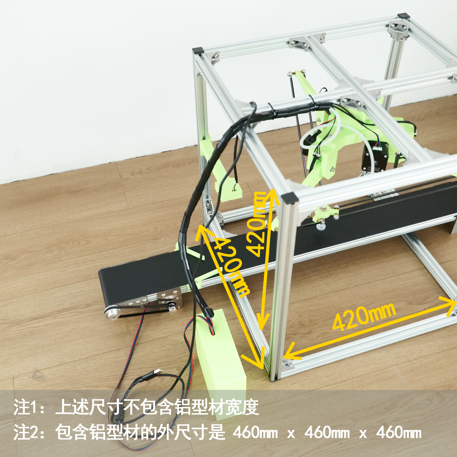 Delta Robotic Arm - Visual Sorting with YOLOv8, OpenCV & ESP32/Arduino