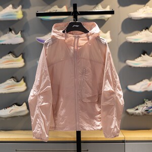 
Li Ning CF retro sports windbreaker women's 2026 summer sun protection and water repellent cool loose hooded jacket AFDW216