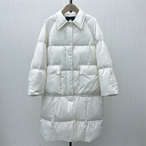 
Picture 2025 winter new product long down jacket women's loose casual lapel thickened warm jacket 8730