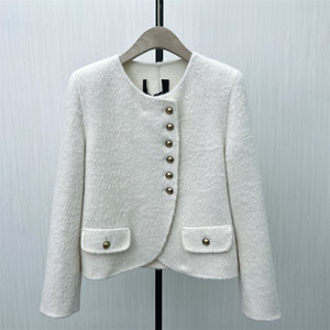 
Picture 2025 winter new product double-sided wool coat, feminine short style loose wool wool coat 7333