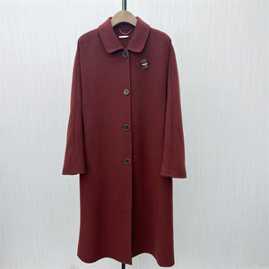 
C2025 winter new product double-sided wool coat, feminine long loose wool wool coat 8082