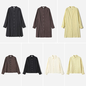 
WCS08158 Jasmine Yaji J*S Japanese material, low-key pearl luster, silk off-shoulder long-sleeved shirt