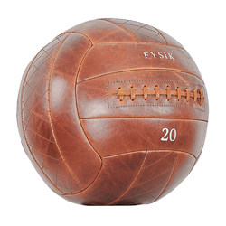 Fysik Genuine Leather Soft Medicine Ball Non-Elastic Solid Personal Training Fitness Ball Physical Training Fitness Gravity Ball Wall Ball