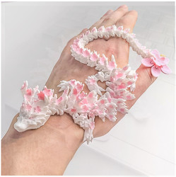 3D Printed Cherry Blossom Dragon Toy Model Figurine Doll Children's Gift with Movable Joints Internet-Famous Realistic Animal