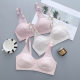 Pure cotton front button large size girl bra junior high school student fat MM upper support fixed elderly breastfeeding without sponge underwear