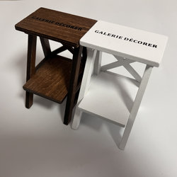 12-Piece Dollhouse Home Decor Wooden Ornaments Flower Stand Creative Mini Storage Rack Photo Props Wooden Miniature Model