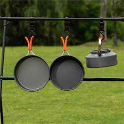 Outdoor pots and utensils camping cookers water boiling teapot frying pan portable outdoor stove camping tableware set pot supplies set