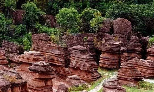 红石林景区图片