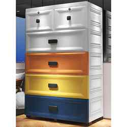 Multi-Layer Plastic Drawer-Type Storage Cabinet Baby Wardrobe Baby Toy Storage Box Thickened Large Storage Cabinet