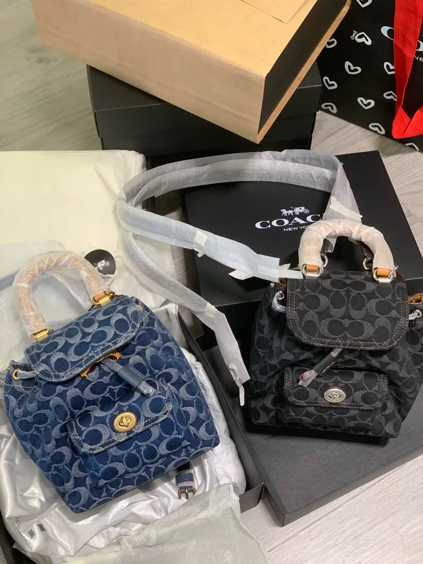 coach新品香布蕾双肩包全新！-Taobao Singapore